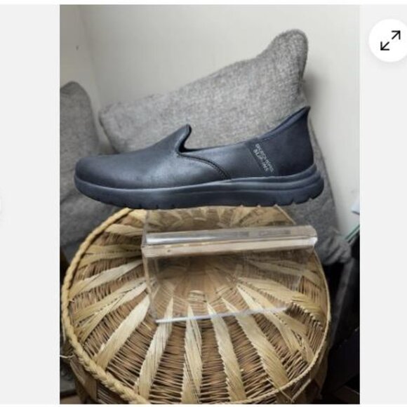 Skechers Shoes Womens 8.5 On The Flex Slip On Black Comfort Low Top 136544 - Picture 6 of 7